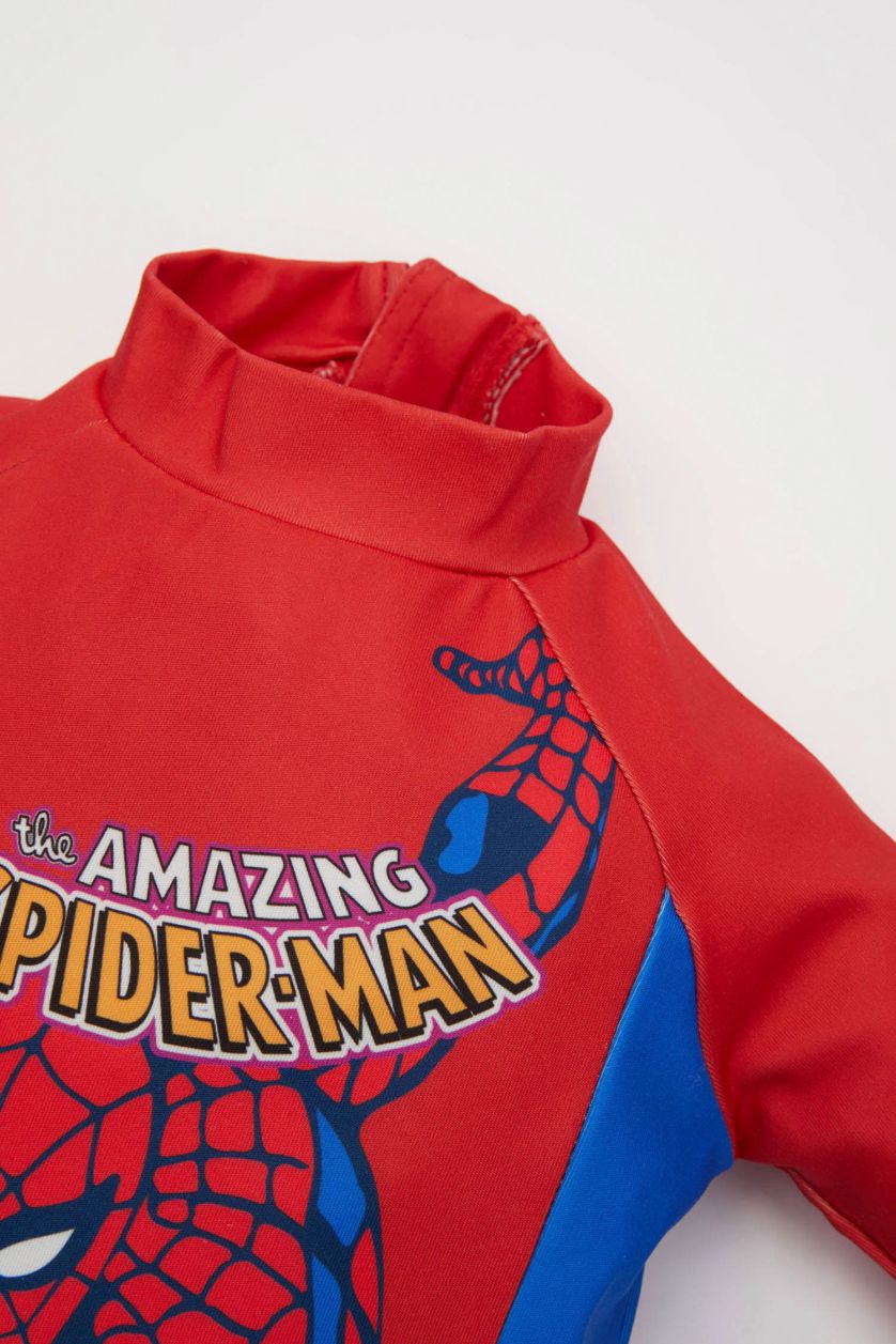 Erkek Bebek Açık Kırmızı Erkek Çocuk Marvel Comics Kısa Kollu Mayo