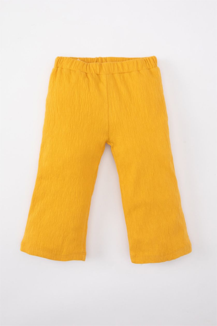 Baby Girl Yellow Baby Girl Floral Blouse Trousers 2 Piece Set