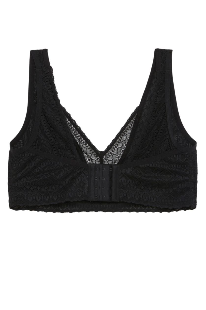WOMAN Black Fall in Love Lace Minimizer Padless Bra