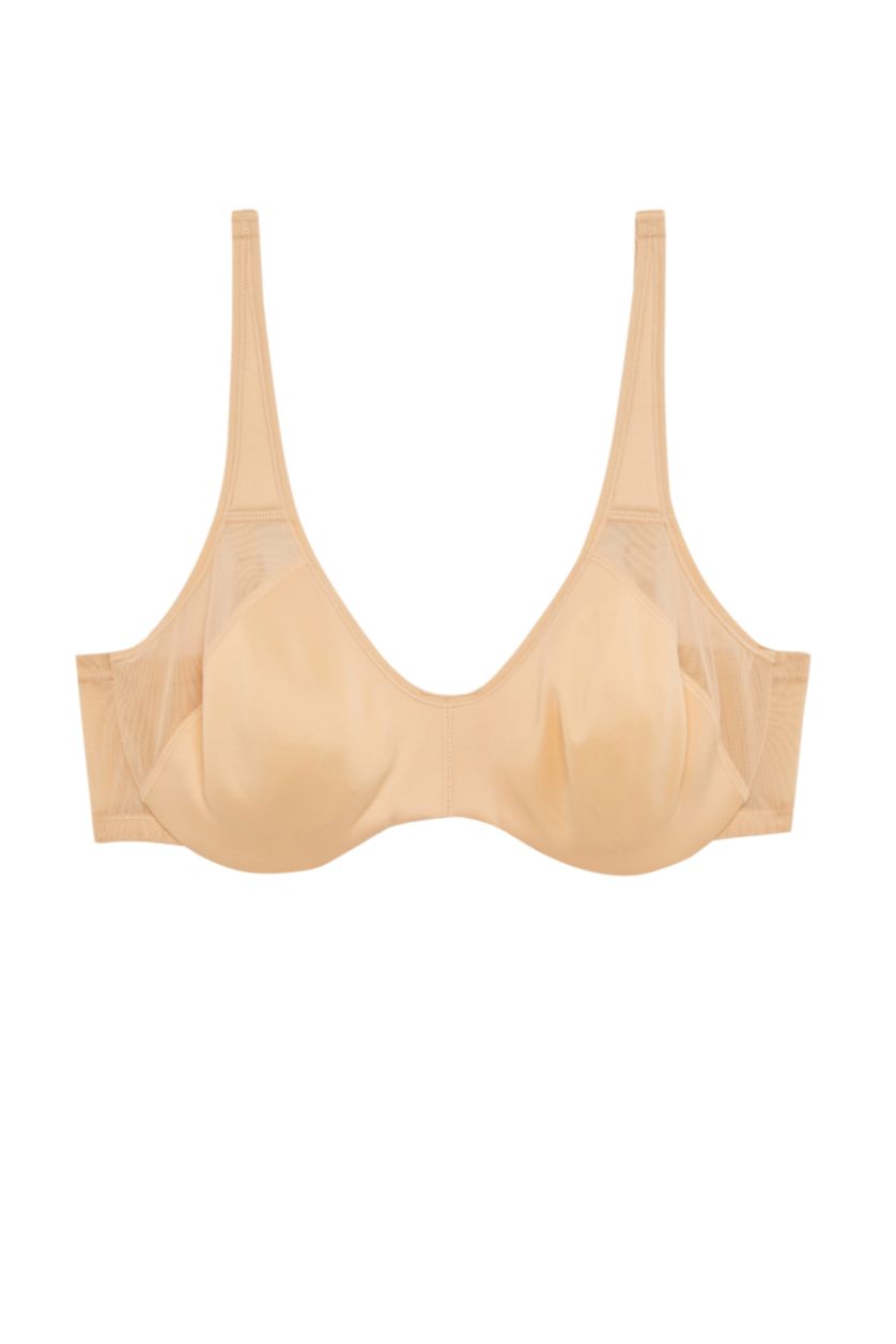 WOMAN Beige Fall in Love Padless Support Bra