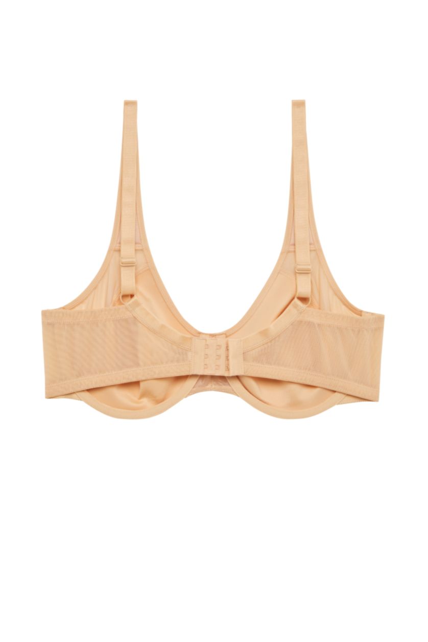 WOMAN Beige Fall in Love Padless Support Bra