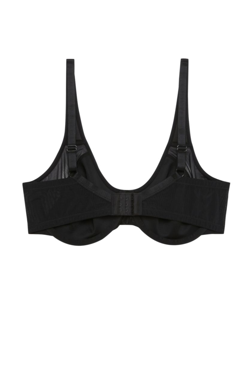 Kadın Siyah Fall in Love Pedsiz Toparlayıcı Balenli Sütyen