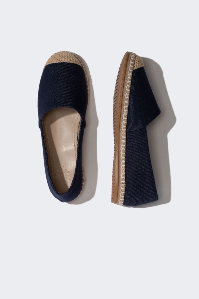 Kadın Lacivert Kadın Düz Taban Espadril
