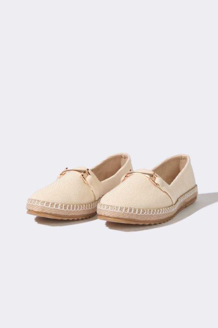 Kadın Bej Kadın Düz Taban Espadril