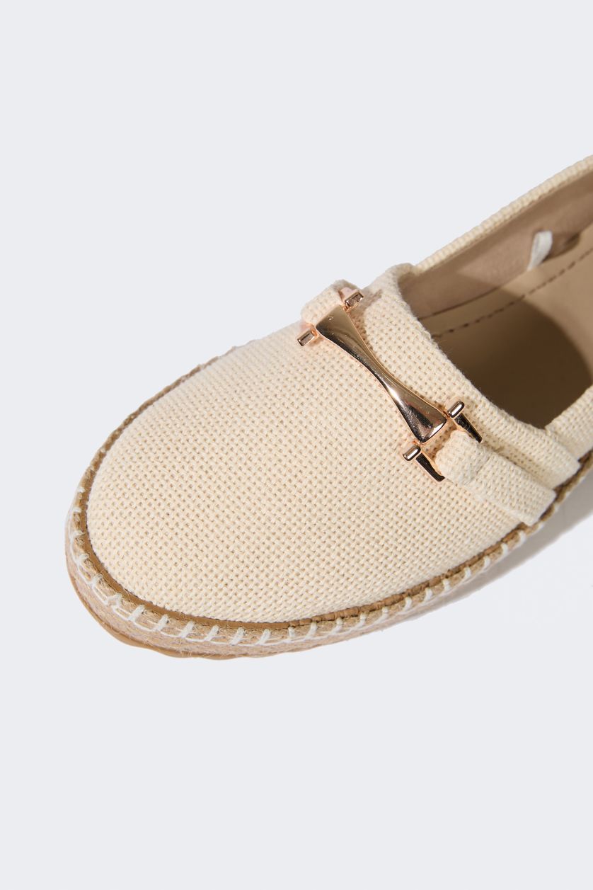 Kadın Bej Kadın Düz Taban Espadril