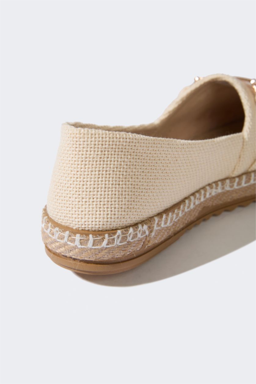 Kadın Bej Kadın Düz Taban Espadril