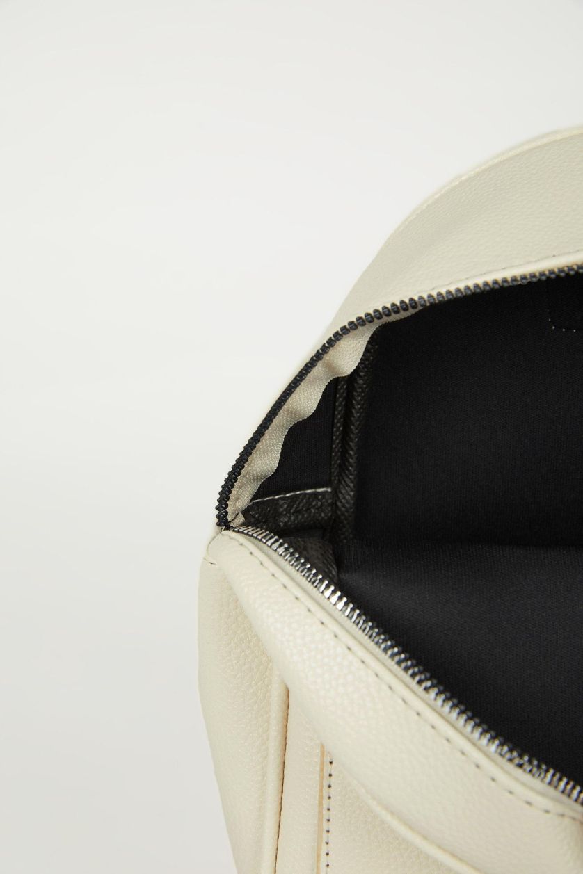 Kadın Bej Kadın Suni Deri Sırt Çantası