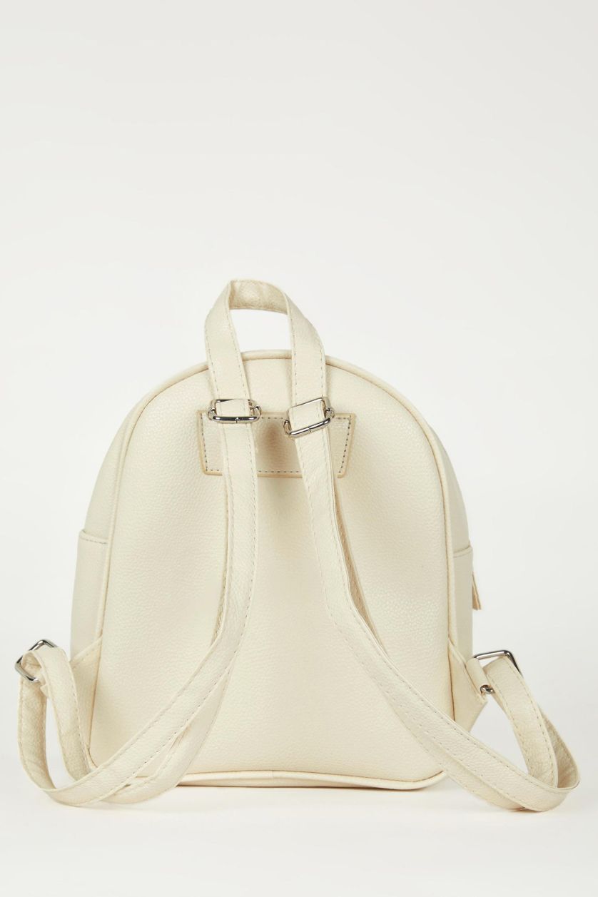 Kadın Bej Kadın Suni Deri Sırt Çantası