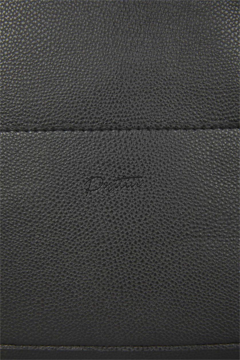 نساء أسود حقيبة ظهر نسائي جلد صناعي