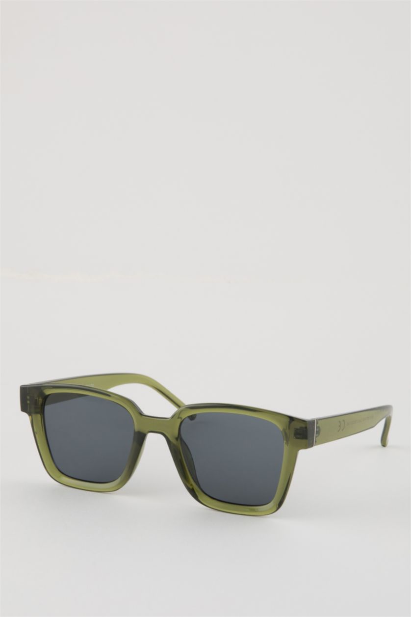 WOMAN Khaki Woman Square Sunglasses