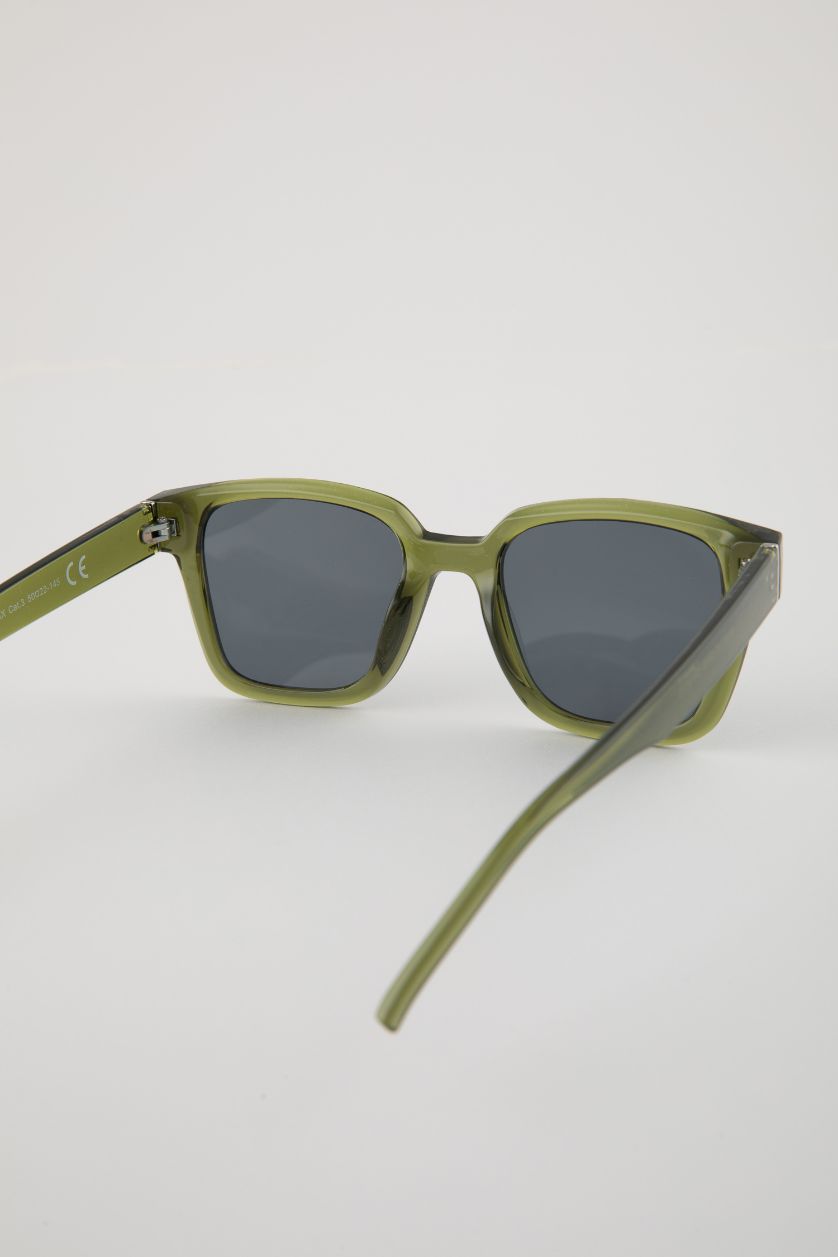 WOMAN Khaki Woman Square Sunglasses