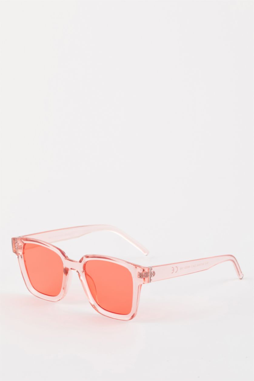 WOMAN Pink Woman Square Sunglasses