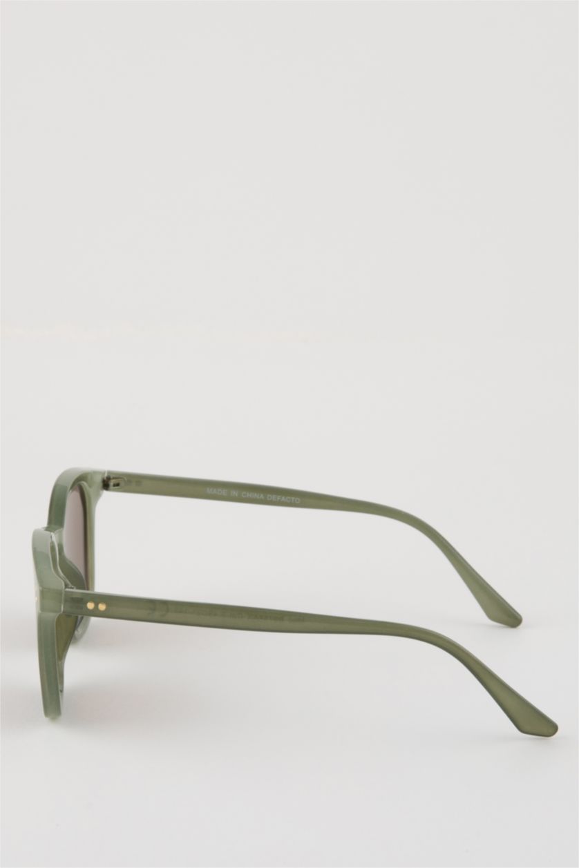 نساء كاكي نظارة شمسية نسائي مربعة