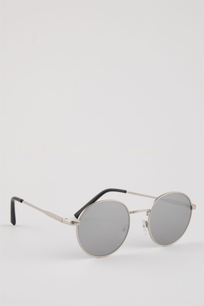 MAN SILVER Man Oval Sunglasses