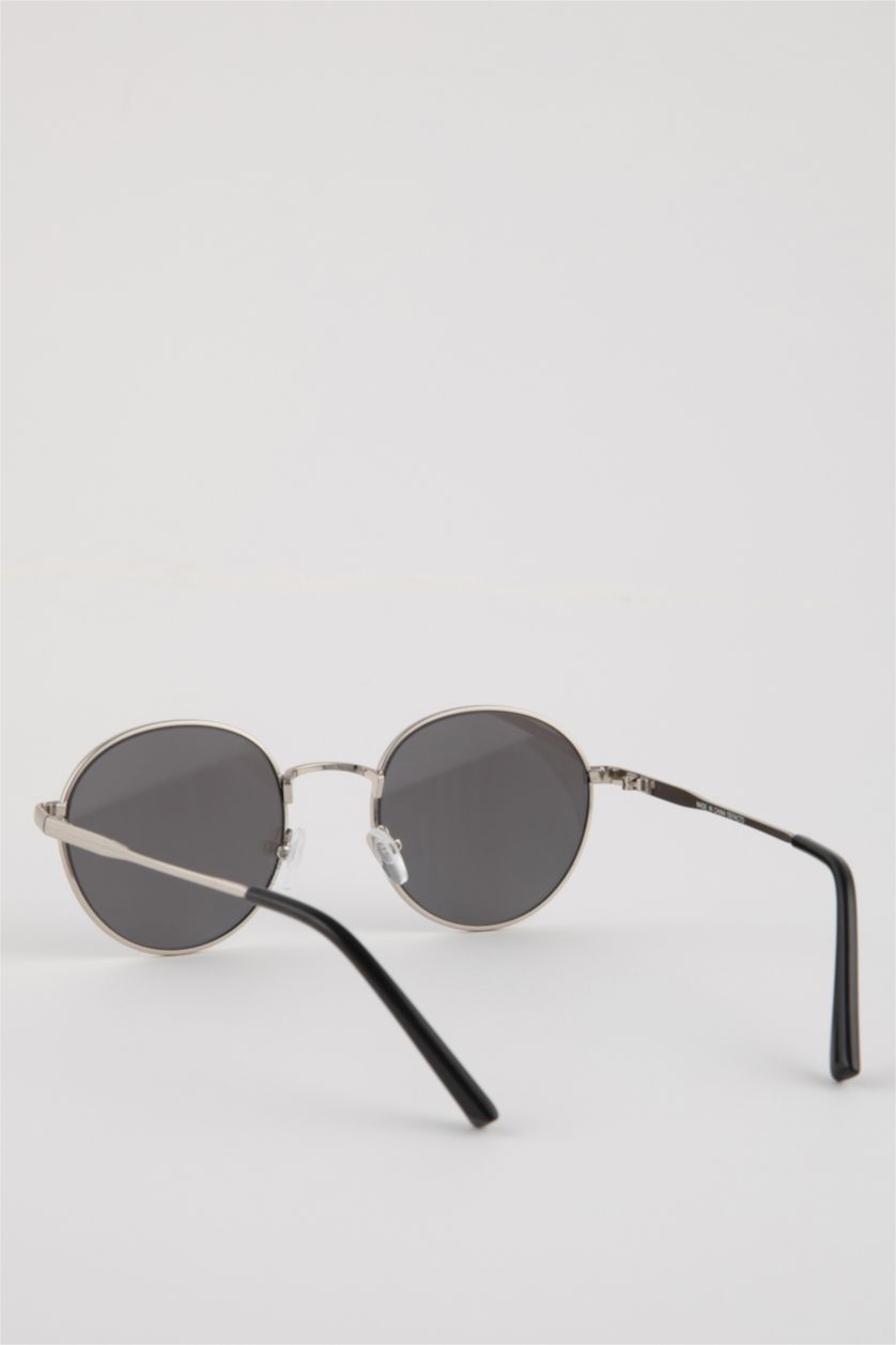 MAN SILVER Man Oval Sunglasses