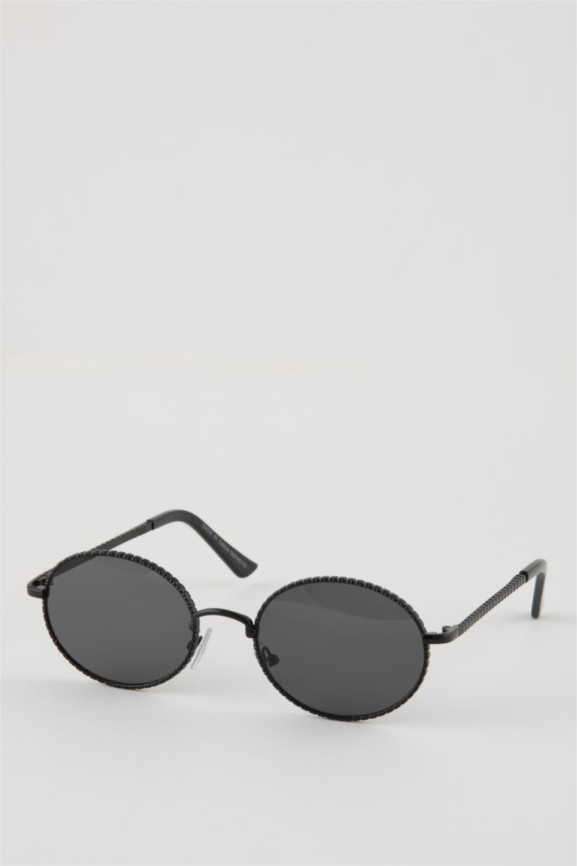 Женщины Черный Солнцезащитные очки круглые для женщин