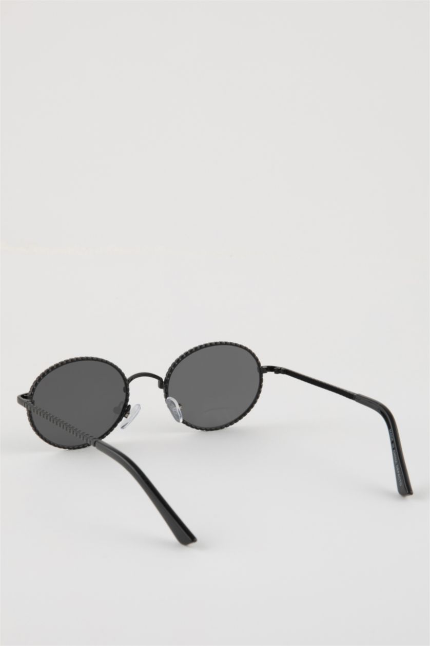 Женщины Черный Солнцезащитные очки круглые для женщин