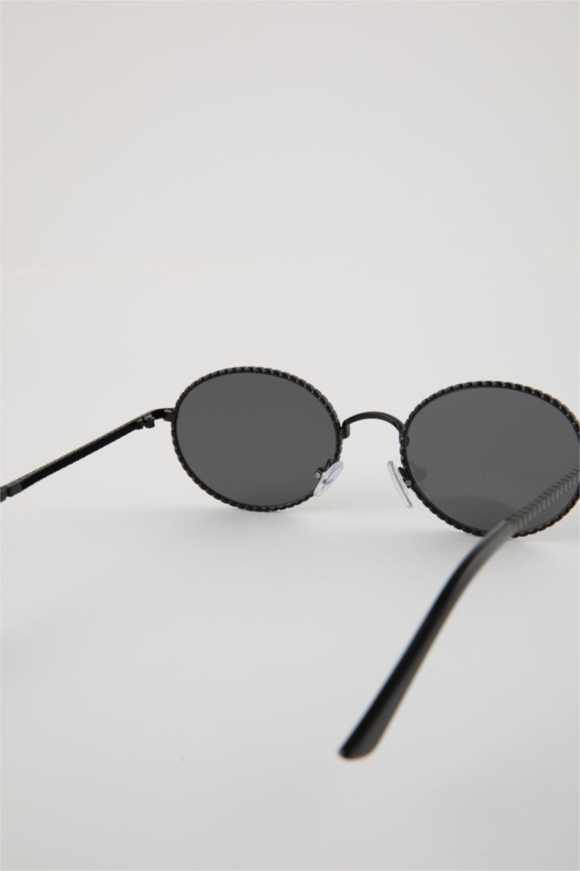 Женщины Черный Солнцезащитные очки круглые для женщин