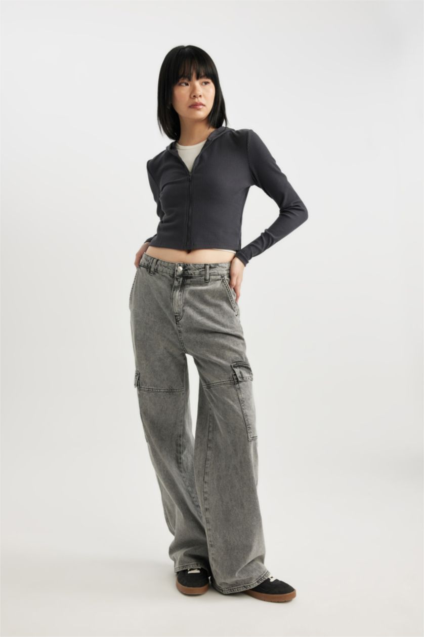 WOMAN Anthracite Slim Fit Camisole Cardigan