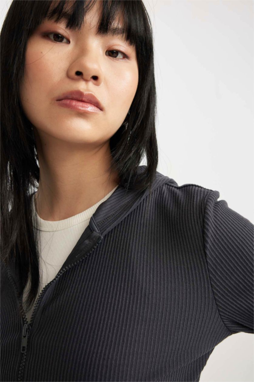 WOMAN Anthracite Slim Fit Camisole Cardigan