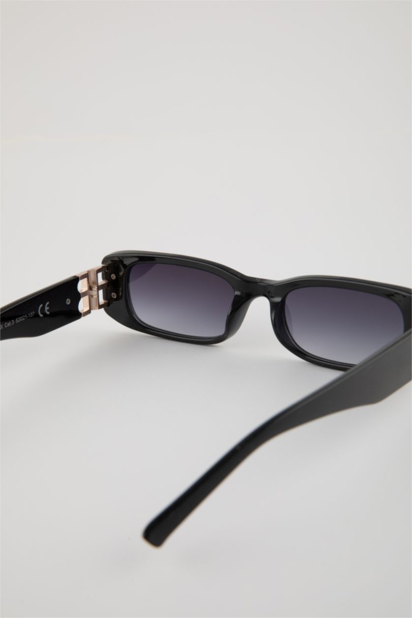 Kadın Siyah Kadın Dikdörtgen Güneş Gözlüğü