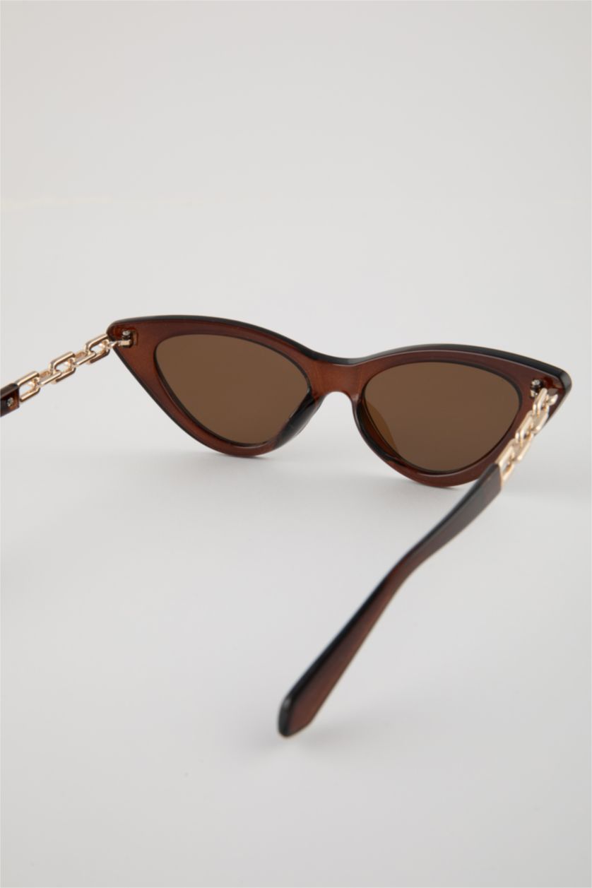 Kadın Kahve Kadın Kedi Gözü Güneş Gözlüğü
