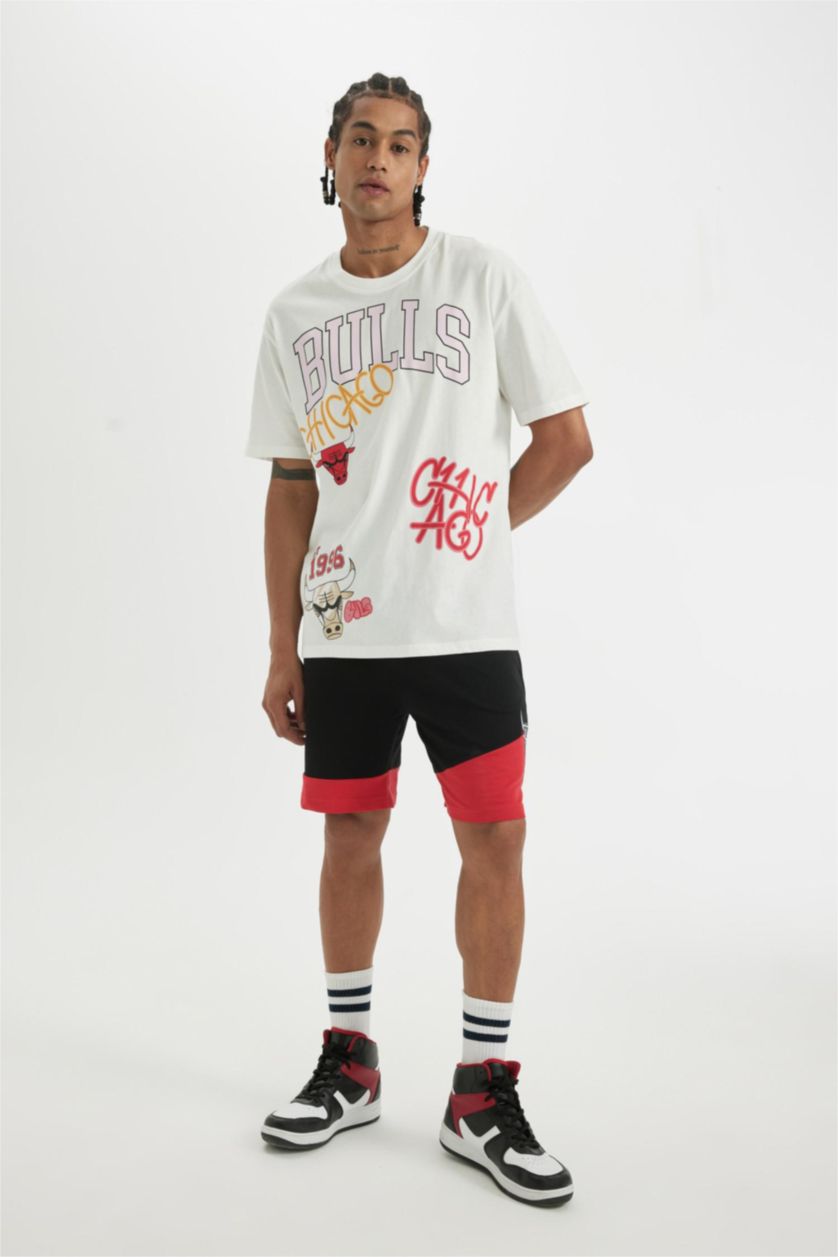 MAN Ecru Boxy Fit Short Sleeve T-Shirt