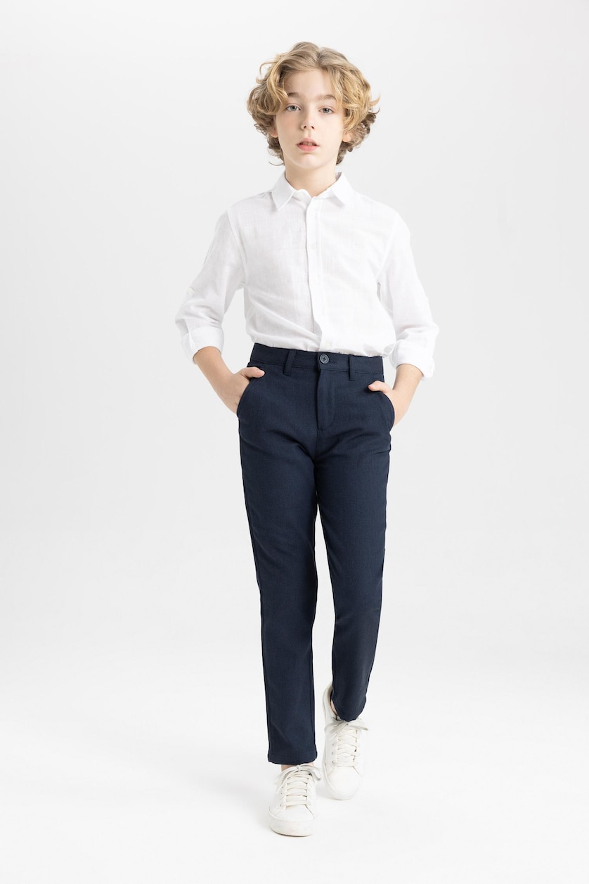Erkek Çocuk - Genç Erkek Lacivert Erkek Çocuk Standart Paça Pantolon