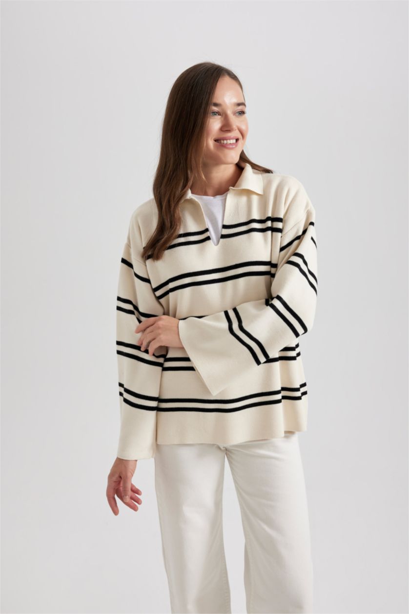 WOMAN Ecru Regular Fit Tunic
