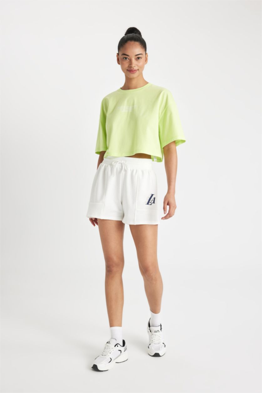 حريمي بيج فاتح شورت قصير من لوس أنجلوس ليكرز DeFactoFit