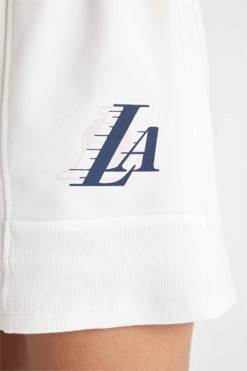 حريمي بيج فاتح شورت قصير من لوس أنجلوس ليكرز DeFactoFit