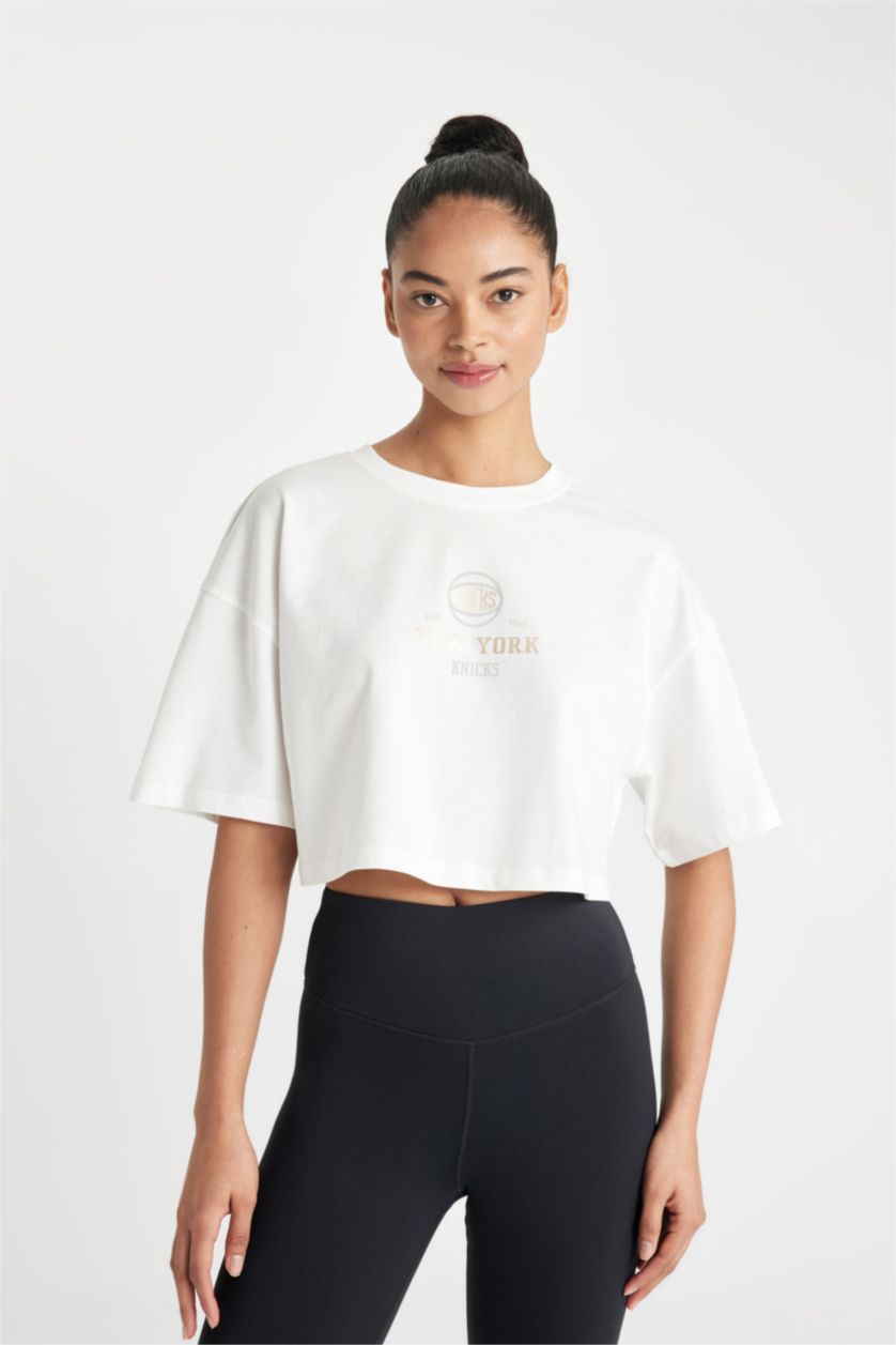Женщины Бежевый Футболка NBA New York Knicks, DeFactoFit