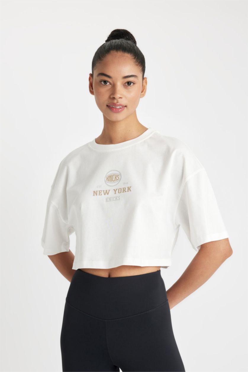 Женщины Бежевый Футболка NBA New York Knicks, DeFactoFit