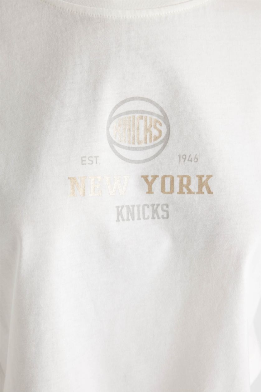 Женщины Бежевый Футболка NBA New York Knicks, DeFactoFit