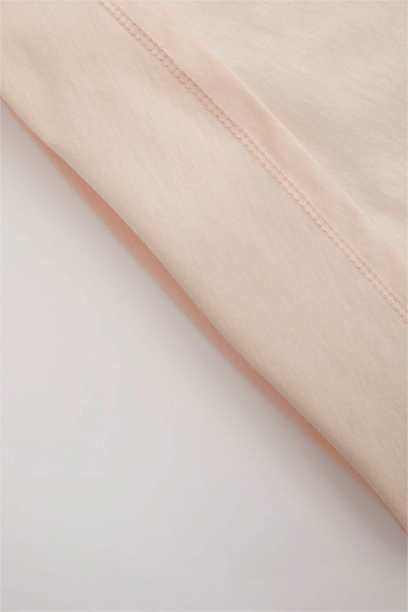 BÉBÉ FILLE Rose Clair T-Shirt imprimé à Manches Courtes et Col Rond Pour Bébé Fille