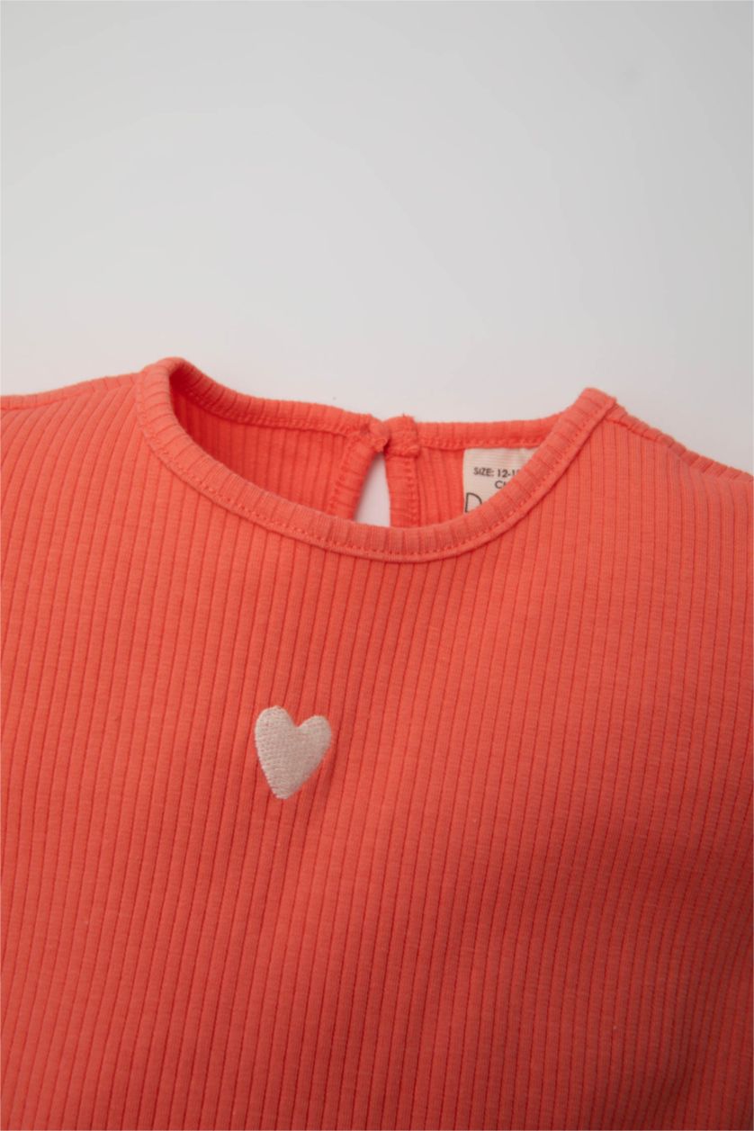 BÉBÉ FILLE Rose Ensemle de T-Shirt et Short pour Bébé Fille