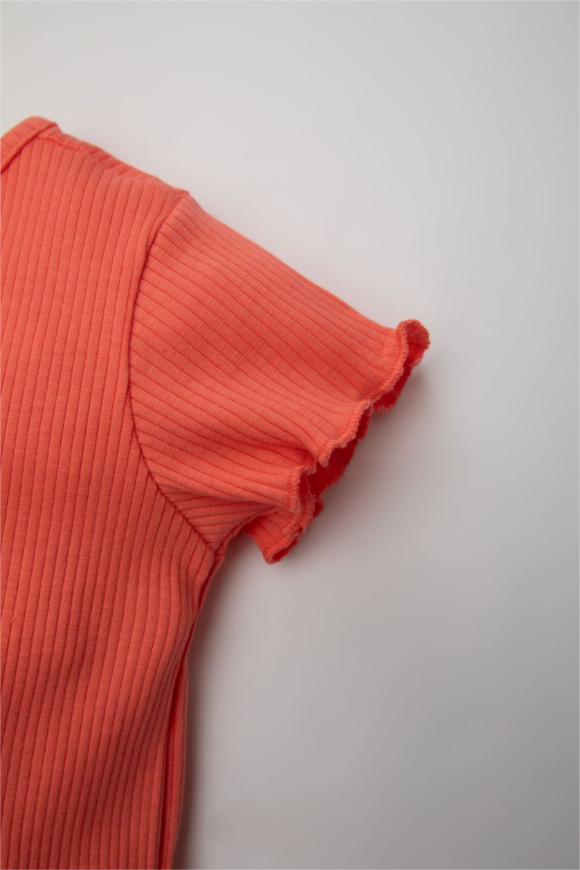 BÉBÉ FILLE Rose Ensemle de T-Shirt et Short pour Bébé Fille