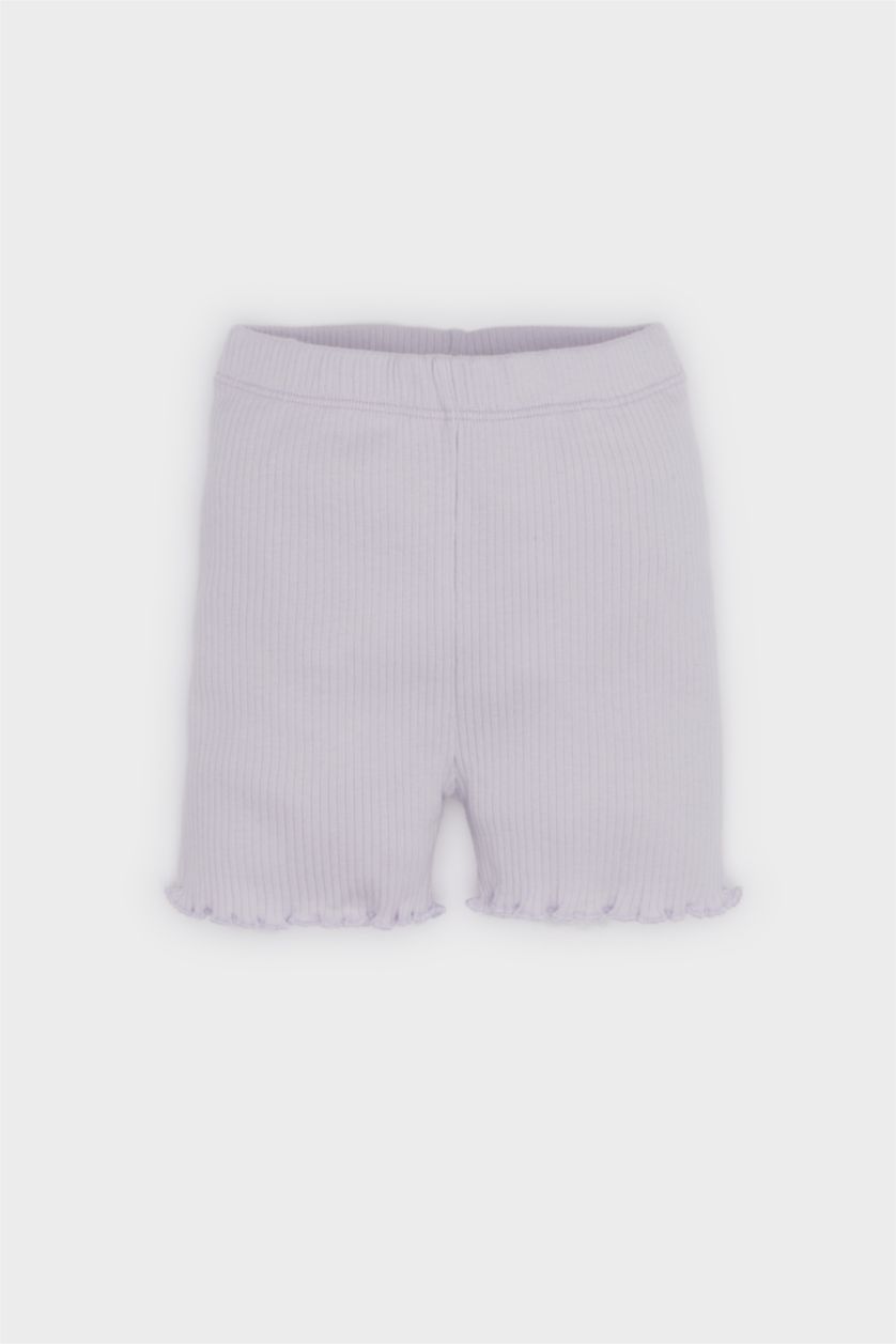 BABY GIRL Lilac Baby Girl Ribbed Camisole T-Shirt Shorts 2 Piece Set