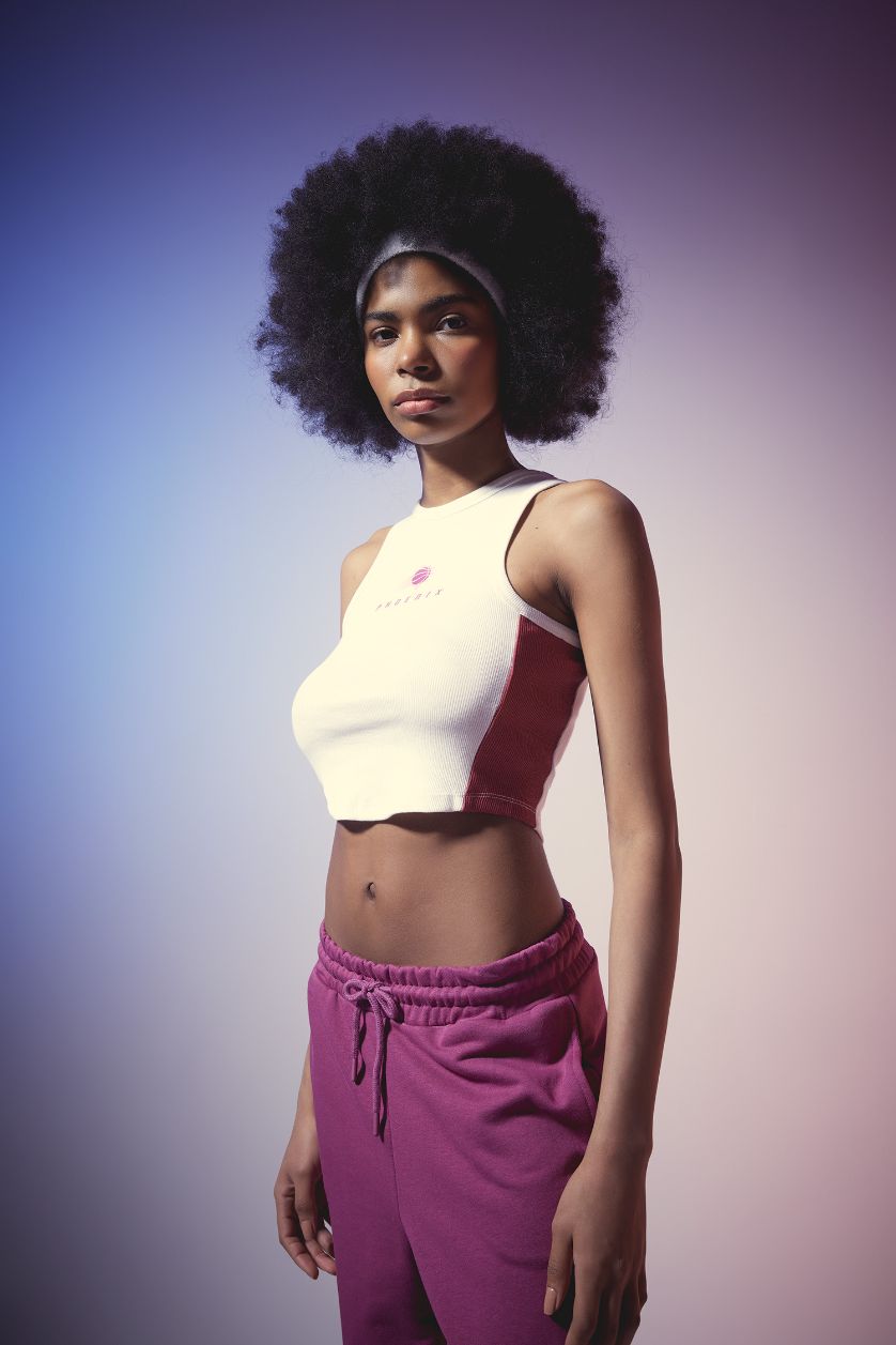 WOMAN Ecru DeFactoFit NBA Phoenix Suns Crop Top