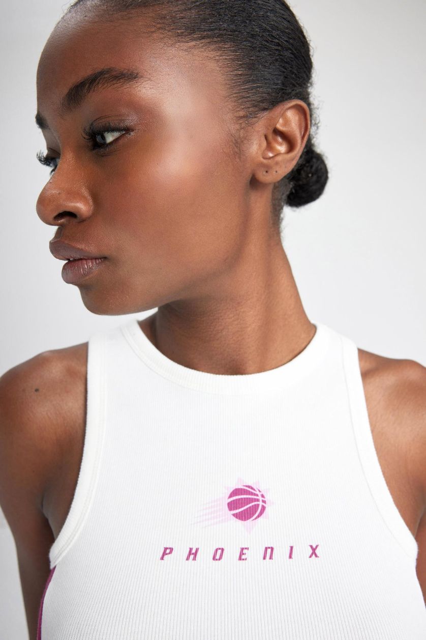 WOMAN Ecru DeFactoFit NBA Phoenix Suns Crop Top