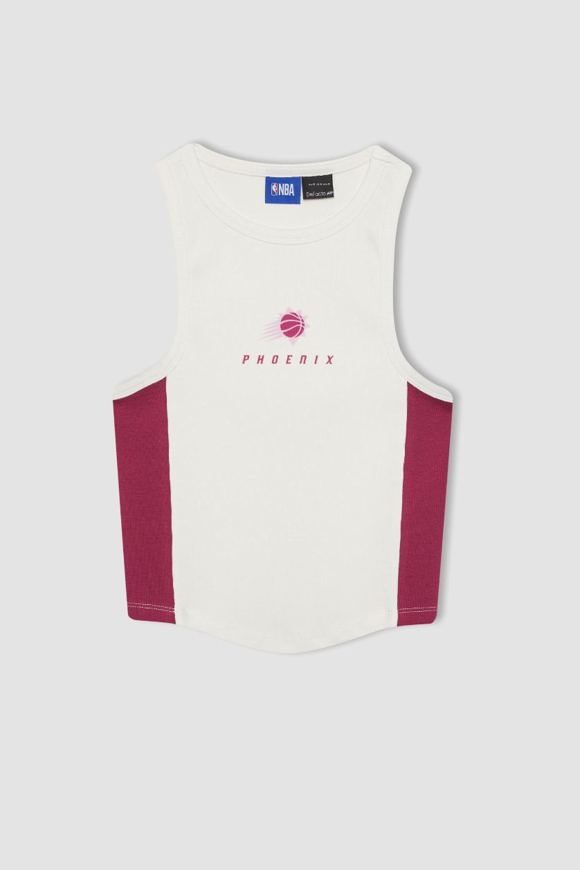 WOMAN Ecru DeFactoFit NBA Phoenix Suns Crop Top