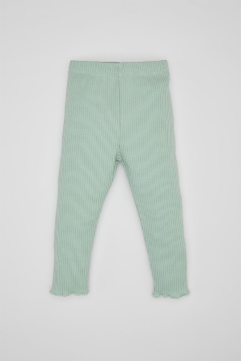 BABY GIRL Mint Baby Girl Ribbed Camisole T-Shirt Leggings 2 Piece Set