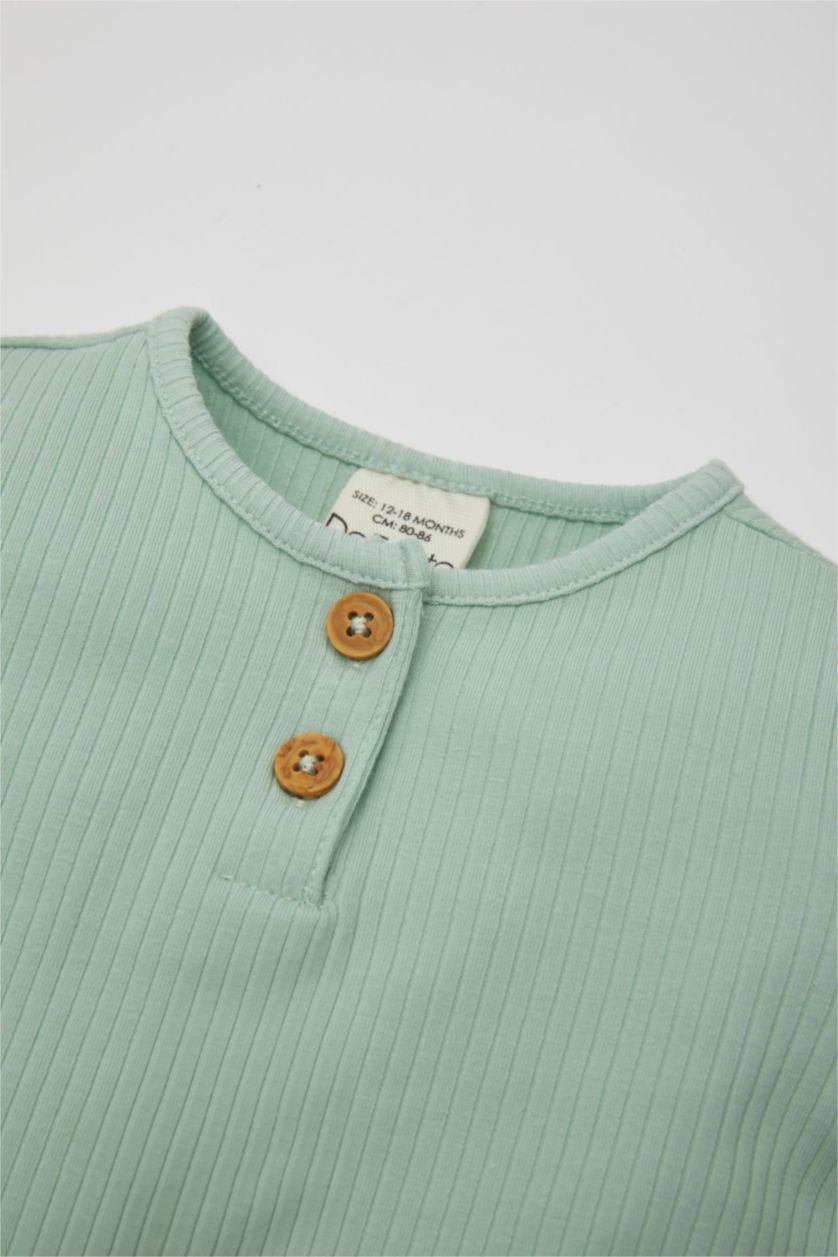 BABY GIRL Mint Baby Girl Ribbed Camisole T-Shirt Leggings 2 Piece Set