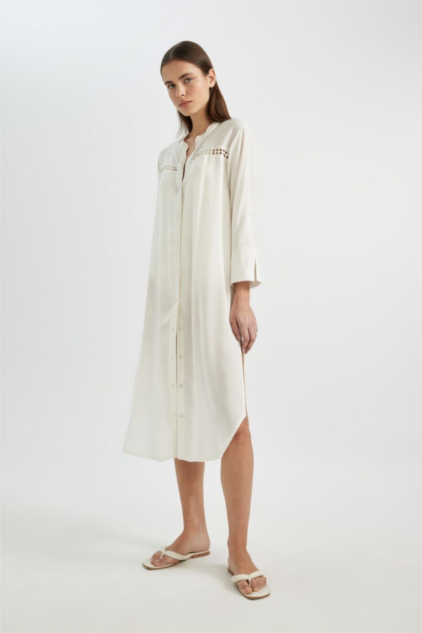 WOMAN White Fall in Love Regular Fit Beachwear