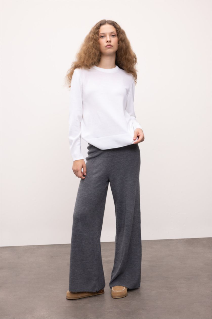 WOMAN Ecru Relax Fit Knitwear Pullover