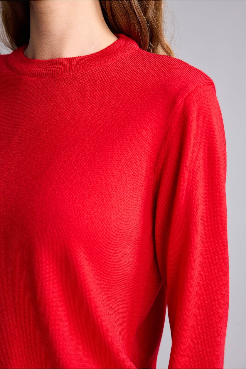 Woman Red Relax Fit Pullover