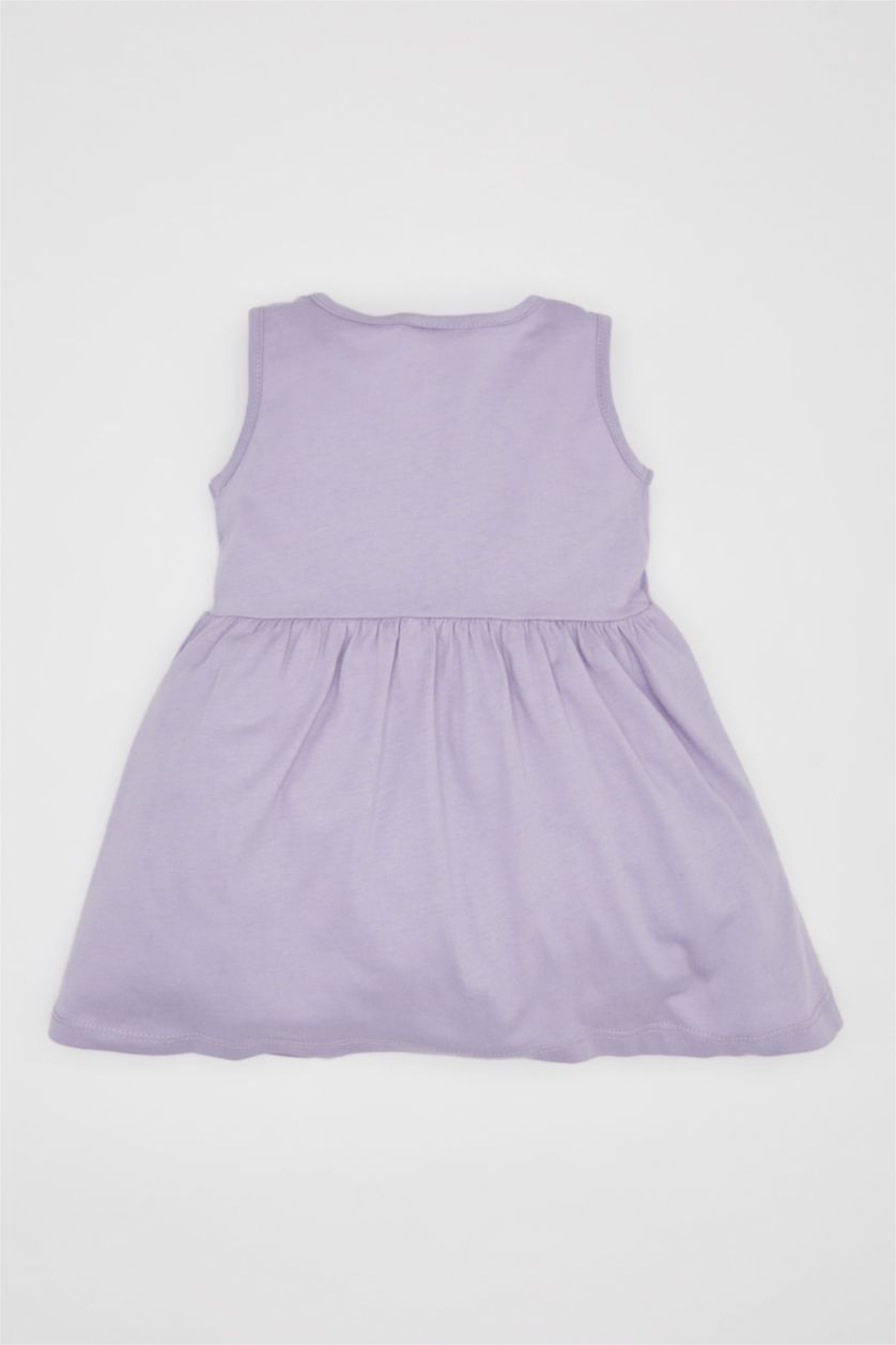 BABY GIRL Light Pink Baby Girl Patterned Sleeveless 2 Piece Dress