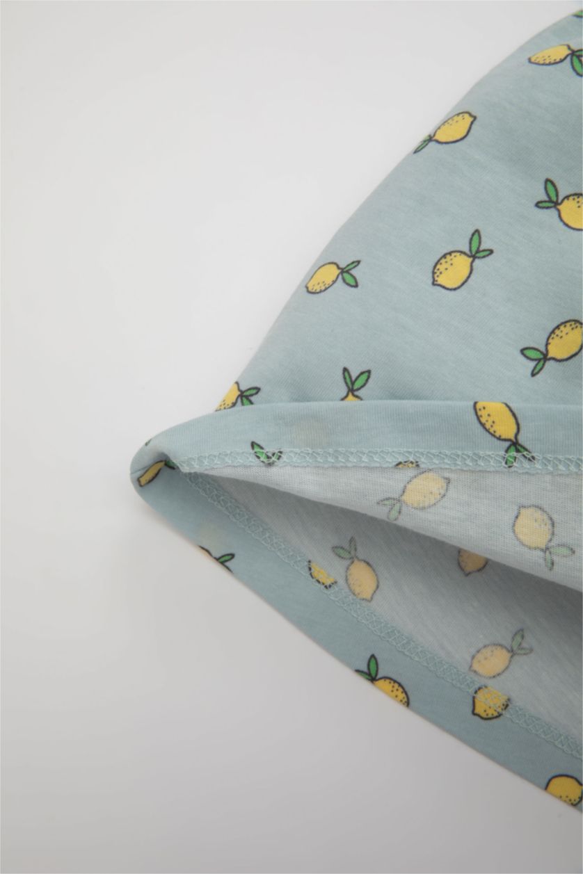 BABY GIRL Light Blue Baby Girl Patterned Sleeveless Dress