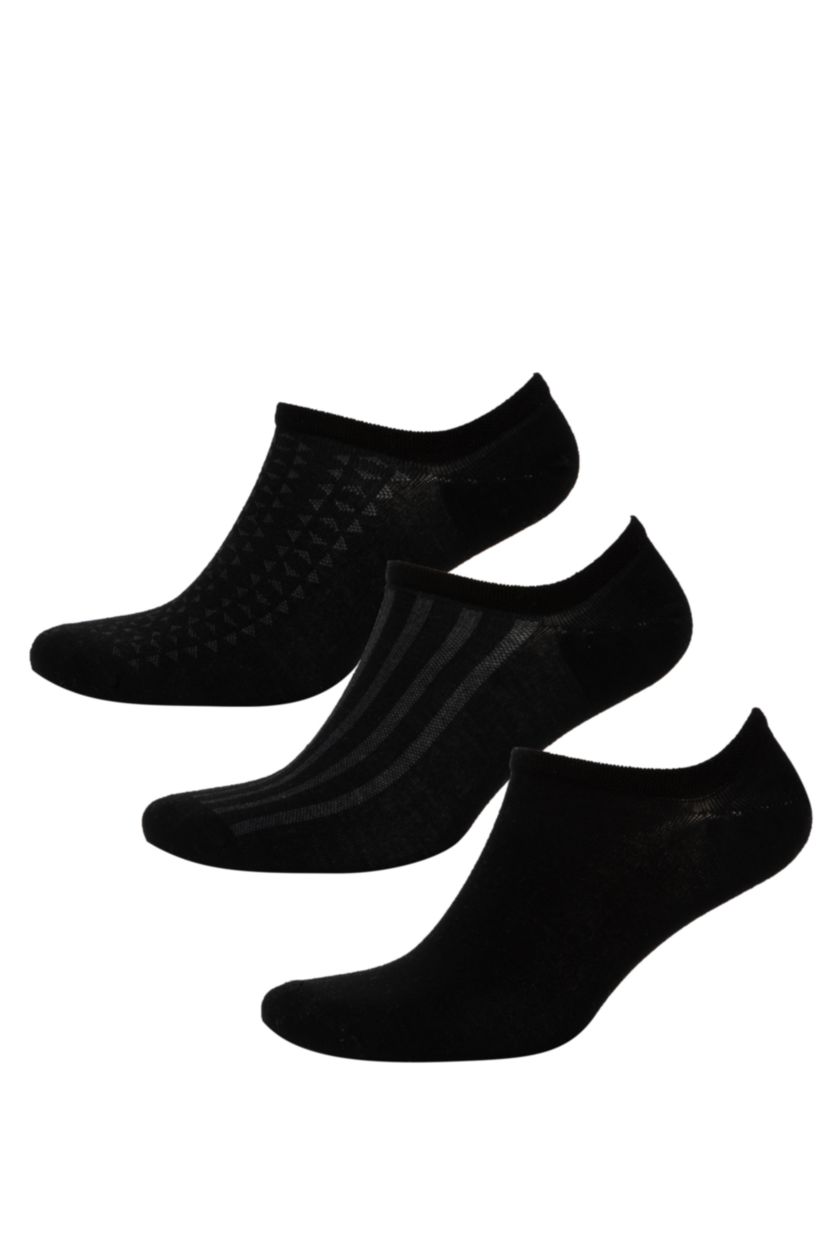 رجالي أسود شرابات سنيكرز رجالي بامبو من 3 قطع