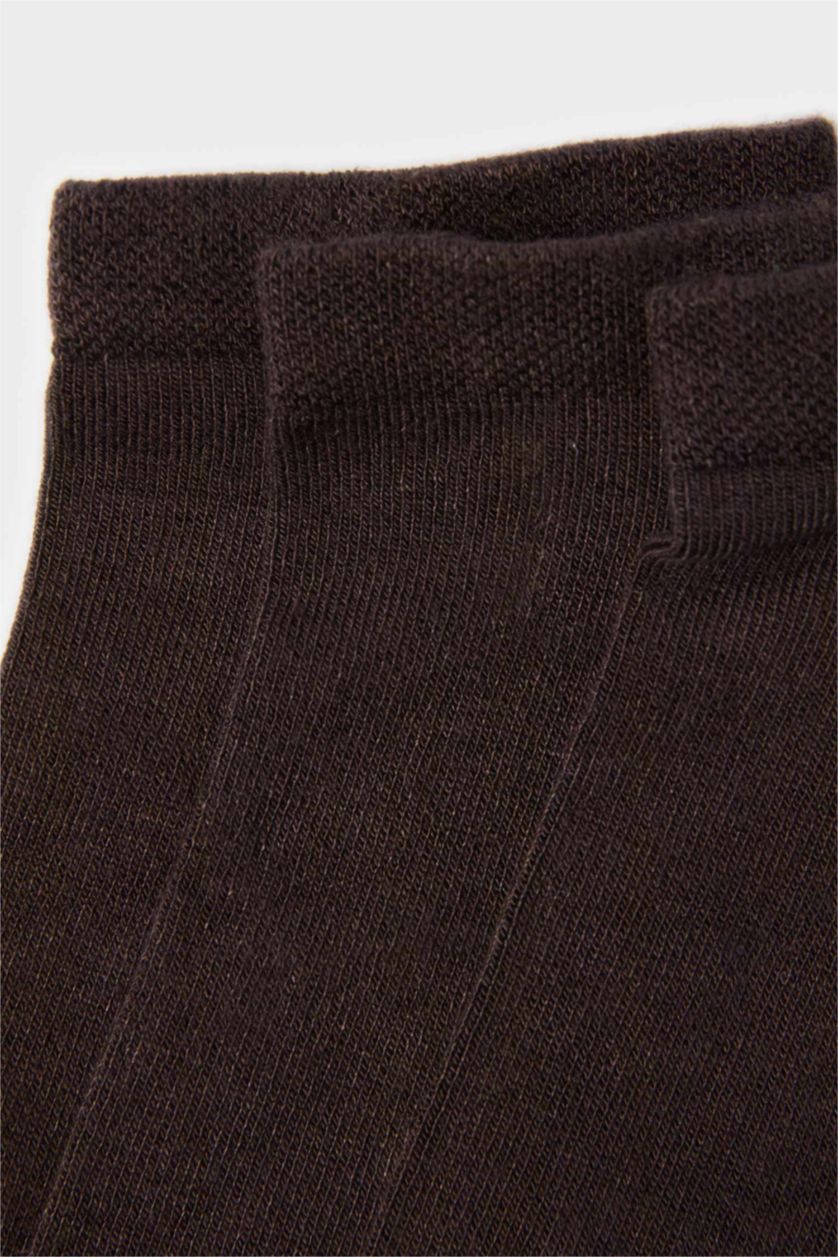 Erkek Kahve Erkek Dikişsiz 3'lü Bambu Patik Çorap